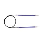 Aiguilles � tricoter circulaires - knitpro - kp47129 - aluminium - 80 cm - 4 mm - bleu