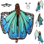 Ailes de papillon �charpe femme cape dailes de papillon ch�le foulard papillon deguisement femme adulte ...