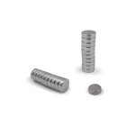 Aimant n�odyme 10x3mm - generique - blanc - nickel