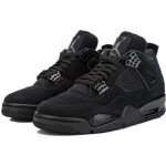 Air jordan 4 black cat 2020 edition mid - top rtro chaussures de basket - ball noir
