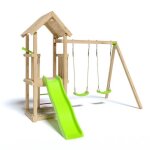 Aire de jeux en bois easy xplorer trigano - 6 enfants