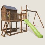 Aire de jeux pour enfant - soulet - cottage - maisonnette avec portique
