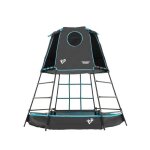 Aire de jeux �volutive piscine � balles explorer tour en m�tal h201cm