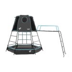 Aire de jeux �volutive pont de singe explorer tour en m�tal h201cm