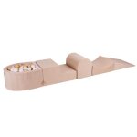 Aire de jeux en mousse - meowbaby - ecru - 4 �l�ments - piscine � balles - 57x45x30cm