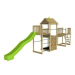 Aire de jeux triple plateforme citronnier en bois fsc�