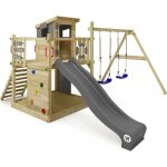 Aire de jeux wickey smart camp - wickey - bac à sable balançoire toboggan et maisonnette en bois massif ... Aire de jeux wickey smart camp - wickey - bac à sable balançoire toboggan et maisonnette en bois massif ...