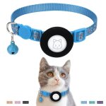 Airtag collier pour chat rflchissant collier pour chat avec clochettecollier gps airtag anti - perte ...