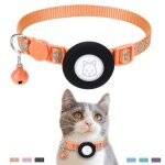 Airtag collier pour chat rflchissant collier pour chat avec clochettecollier gps airtag anti - perte ...