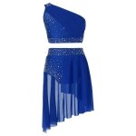 Aislor costume danse latine enfant fille ensemble danse lyrique spectacle asymétrique haute + jupe - ... Aislor costume danse latine enfant fille ensemble danse lyrique spectacle asymétrique haute + jupe - ...