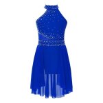 Aislor enfant fille robe de danse lyrique spectacle justaucorps ballet danse classique  paillettes strass ...