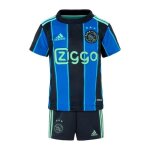 Mini - kit extrieur adidas - ajax amsterdam - enfant - manches courtes - football - bleu