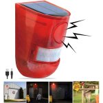 Alarme sonore et lumineuse solaire dtecteur de mouvement sirne 110 dcibels alerte sonore et avertissement ...