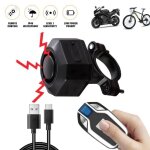 Alarme de v�lo � d�tection de vibrations avec t�l�commande avec capteur de mouvement antivol sans fil ...