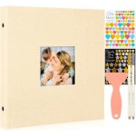 Album photo autoadhesif scrapbooking album photo adhesif magnétique en lin avec stylos et autocollants ... Album photo autoadhesif scrapbooking album photo adhesif magnétique en lin avec stylos et autocollants ...