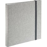 Album photo - hama - jumbo tessuto - 30x30 cm - 60 pages blanches - gris