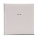 Album photo - memories - 25 x 25 cm - 50 pages noires - couverture en tissu - gris