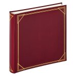 Album photo walther 30x30 cm bordeaux - 100 pages blanches (mx200r)
