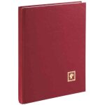 Album de timbres - pagna - bordeaux - a4 - 32 pages - couverture simili - cuir avec gaufrage or
