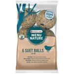 Aliment pour oiseaux - versele laga - menu nature - suet balls no net - 6 boules pour m�sanges sans filet ...