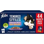 Alimentation pour animaux - felix - tendres effilés en gelée - 4 variétés - 44 sachets de 85g - chat ... Alimentation pour animaux - felix - tendres effilés en gelée - 4 variétés - 44 sachets de 85g - chat ...