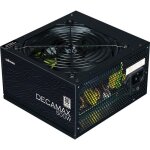 Alimentation pc - zalman - decamax 500w - 80 + - non modulaire - ventilateur 120mm - noir