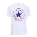 T - shirt blanc garçon converse - manches courtes - col arrondi - 100% coton T - shirt blanc garçon converse - manches courtes - col arrondi - 100% coton