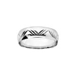Alliance en argent - 1001 bijoux - 6mm - rhodi� - taille 56 � 66 - non grav�