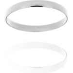Alliance femme / homme demi - jonc 3 mm argent 925 / 1000