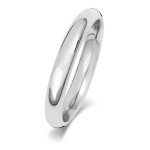 Alliance homme - femme 3mm confort or blanc 375 - 1000 31034