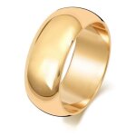 Alliance homme - femme 8mm forme d or 9k 30934 - jaune - mixte