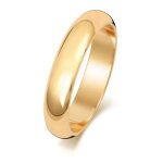 Alliance mixte 4mm forme d or 9k - jaune