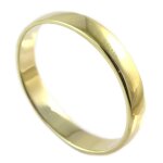 Alliance plaqu or demi - jonc 4 mm - les tresors de lily - p2212 - jaune - adulte - mixte