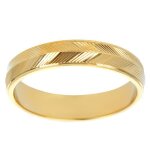 Alliance plaqu or lien damour dor - 4 mm - les tresors de lily - jaune - adulte