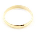 Alliance plaqu� or - les tresors de lily - demi - jonc - epaisseur 3mm - personnalisable