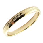 Alliance plaqu� or les tresors de lily lien damour - 3 mm - jaune - mixte