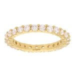 Alliance plaqu or pour la vie blanc dor - 2 mm [r4008]