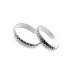 Alliance sculpt�e en argent sterling 925