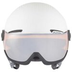 Casque de ski - alpina - arber visor q - lite - blanc mat - 54 - 58 cm - confort optimal