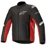 Alpinestars newman riding blouson moto noir - rouge vif s homme