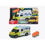 Ambulance samu - dickie - iveco daily - roue libre - effets sonores et lumineux