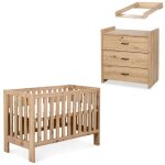 Amelia ii ensemble bébé commode à langer et lit évolutif 120x60 chêne sans tiroir Amelia ii ensemble bébé commode à langer et lit évolutif 120x60 chêne sans tiroir
