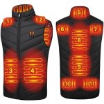Gilet chauffant hommes et femmes - 11 zones chauffantes - usb rechargeable - col montant - manteau veste ... Gilet chauffant hommes et femmes - 11 zones chauffantes - usb rechargeable - col montant - manteau veste ...