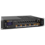 Amplificateur mixeur power dynamics pdv120mp3 - 120w 4 zones rglables usb / sd / mp3 / bt