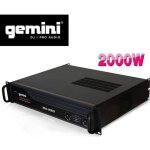 Amplificateur pa - gemini - xga2000 - 2 000w max - 2 x 125w rms (4?) - bridgeable