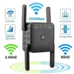 Amplificateur wifi puissant sans fil ?r�p�teur wifi 1200 mbps 5ghz & 2. 4ghz dual bande