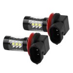 Ampoules antibrouillard de voiture 2 pices h11 h8 12v - 24v 80w voiture haute puissance led lumineuse ...