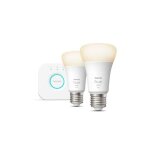 Ampoules connectées philips hue kit de démarrage ampoule connectée white 9. 5 watt e27 x2 + philips hue ... Ampoules connectées philips hue kit de démarrage ampoule connectée white 9. 5 watt e27 x2 + philips hue ...