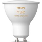 Ampoule connecte - philips hue white - 929003666901 - gu10 - lumire blanche douce - bluetooth - contrle ...