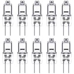 Ampoules halognes g4 lampe de base  broche halogne 12v 10w blanc chaud 3000k 350lm gradable paquet ...